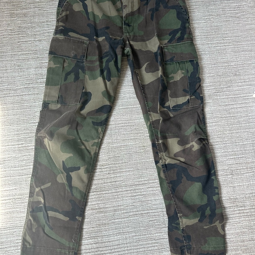 Re/Done Camouflage Trousers
